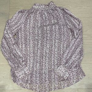 H&M Purple Floral Blouse